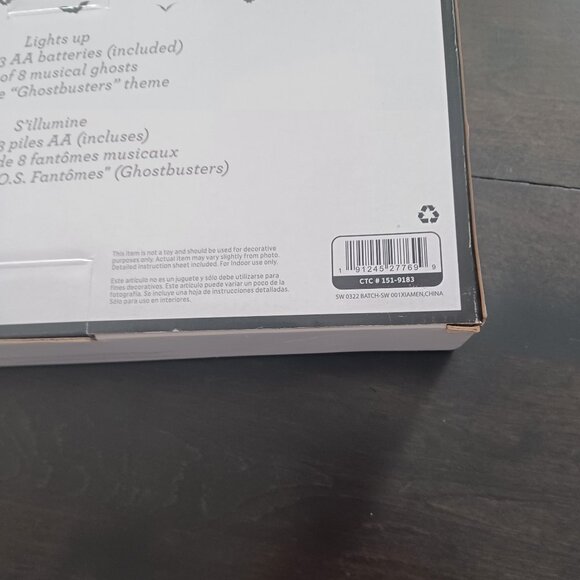 Halloween Musical Ghosts Light String 8.2" Ghostbusters Song - Picture 4 of 4